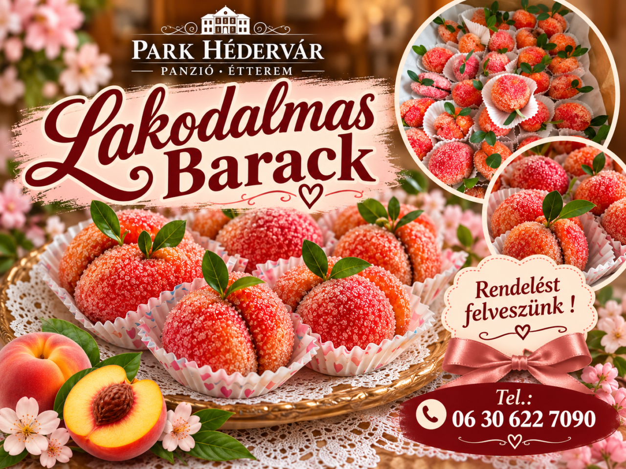 Lakodalmas Barack Romantikus Receptplakát
